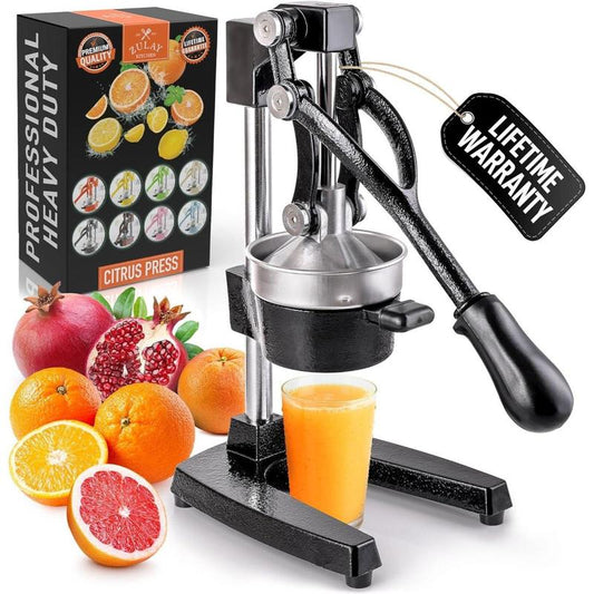 Heavy-Duty Cast Iron Citrus Juicer Press